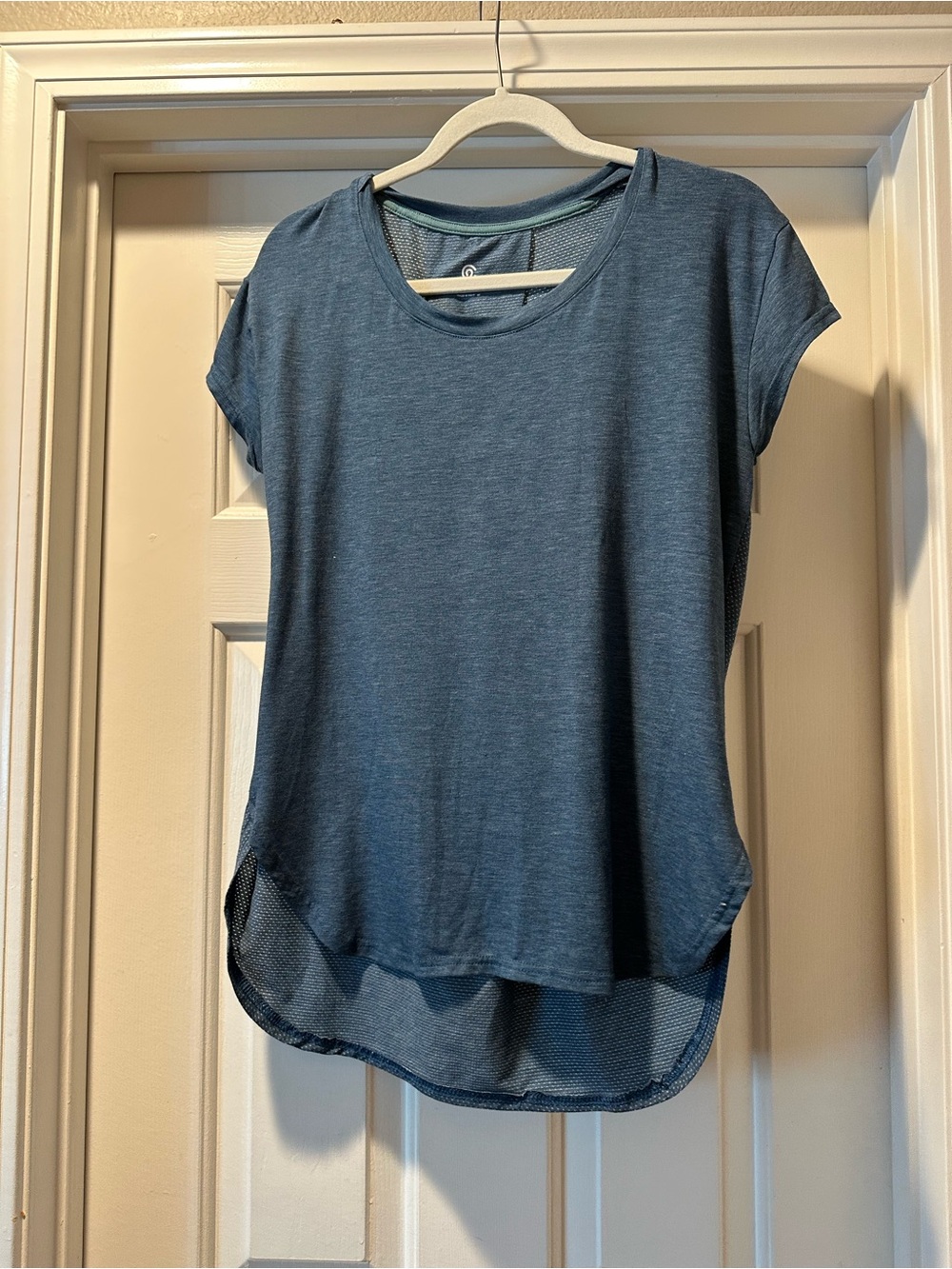 Champion Women's Heathered Blue Short Sleeve Tee